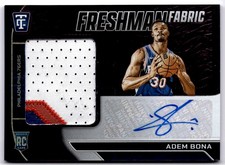 2024-25 Panini Totally Certified Adem Bona Freshman Fabric Signatures Purple /49