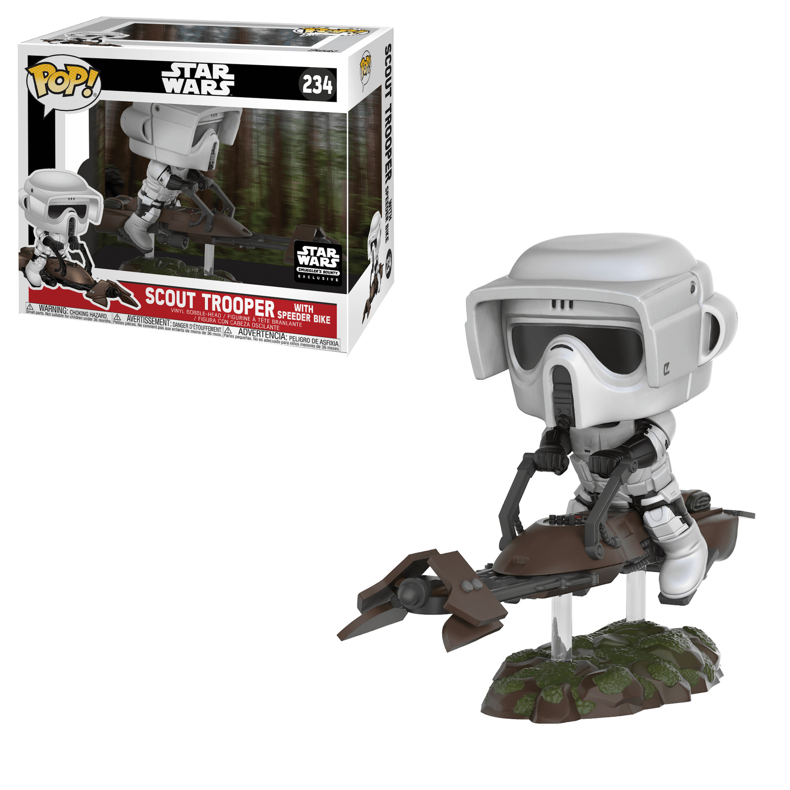 Funko Pop! Star Wars Black Box Scout Trooper W/ Speeder Bike #234 Vinyl Figure