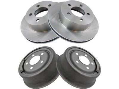 For 1999-2006 Jeep Wrangler Brake Rotor and Drum Kit Front and Rear 15836JCGY