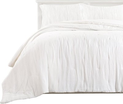 HOMBYS 100% Cotton Muslin Comforter Oversized King 120x98