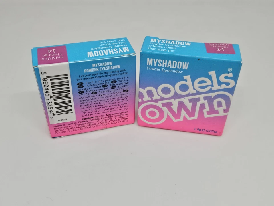 Models Own MYSHADOW Powder EyeShadow 14 SHIMMER FLAMINGO 0.07oz (LOT OF 2) - Image 2 of 2