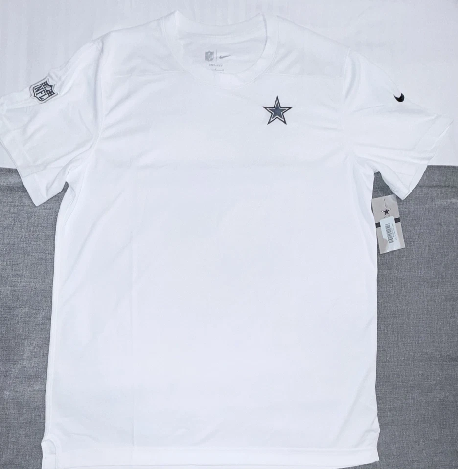 Camiseta de rendimiento Nike Elite Dallas Cowboys Team Issue Coaches con logotipos Blackout Foto 3 de 4