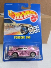 Hot Wheels Blue Card 193 Pink Porsche 959 Gleam Team Ultra Hot Wheel. Vhtf