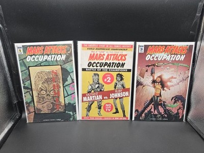Mars Attacks Occupation #1-2-3 Lot IDW Alien Martian Invasion UFO / SHIPS FREE 