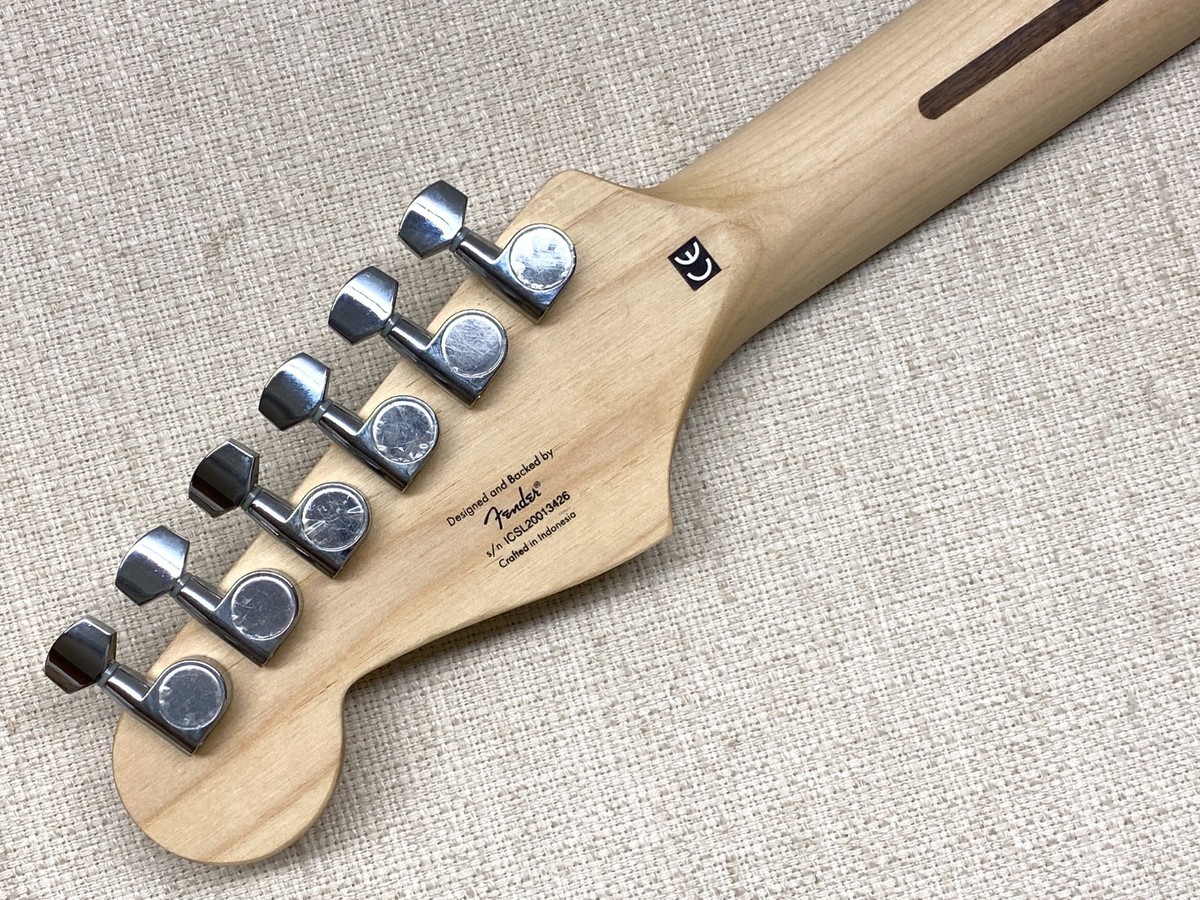 Fender Squier STRAT NECK /TUNING KEYS Skunk Stripe Indian Laurel