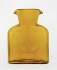 Vintage Blenko Handmade Glass 384 Water Bottle in Gold