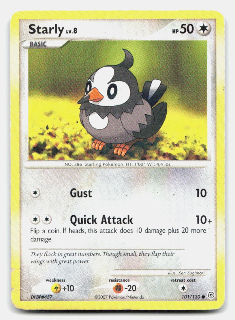 Starly 101/130 Common Diamond & Pearl Pokemon DMG