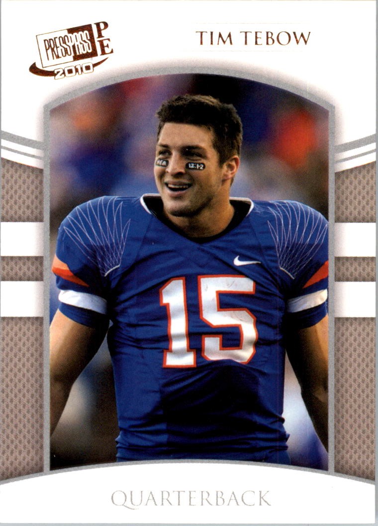 2010 Press Pass PE Gold #45 Tim Tebow - FB