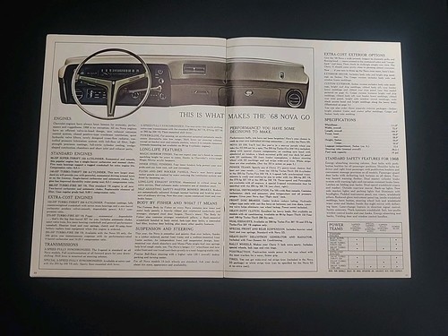 Vintage 1968 Chevrolet Nova II , Value Never Looked So Good Before Chevrolet.  - Picture 6 of 7