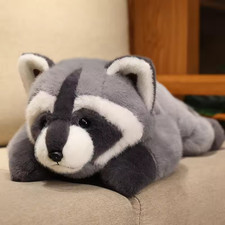 30cm Adorable Raccoon Stuffed Animal Soft Plush Toy Cute Birthday Pillow Doll US
