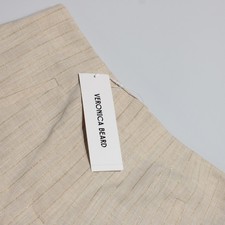 Veronica Beard NWT Dress Pants Size 6 US Jude in Beige  Gold Cotton Blend