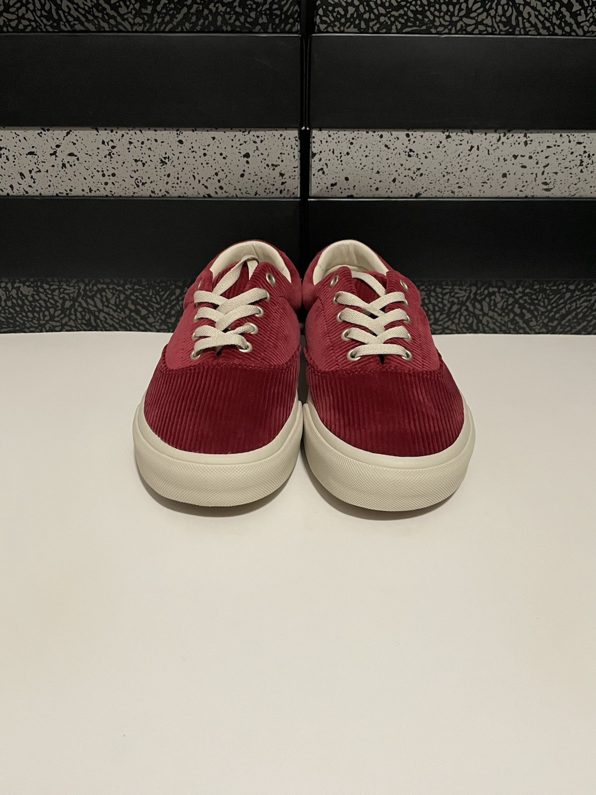 Nuova Polo Ralph Lauren Keaton Pony Rosso Velluto a coste 01087 E22 Rosso Bianco Uomo Taglia 9 5