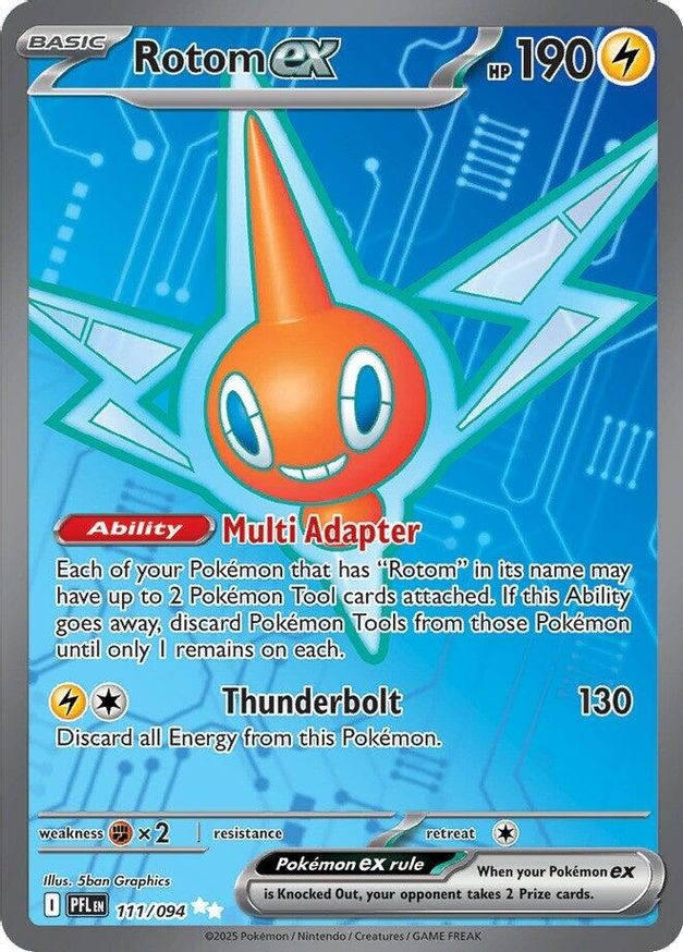 Pokemon Rotom ex (111/152) Phantasmal Flames LP HOLO