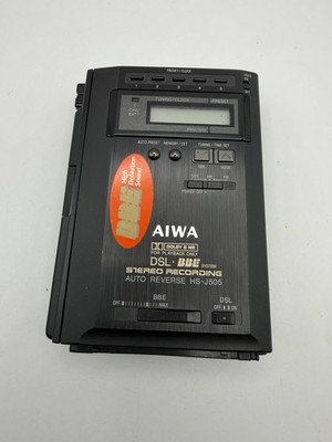 Vintage Aiwa HS-J505 Black Portable Cassette Player & Recorder -  READ