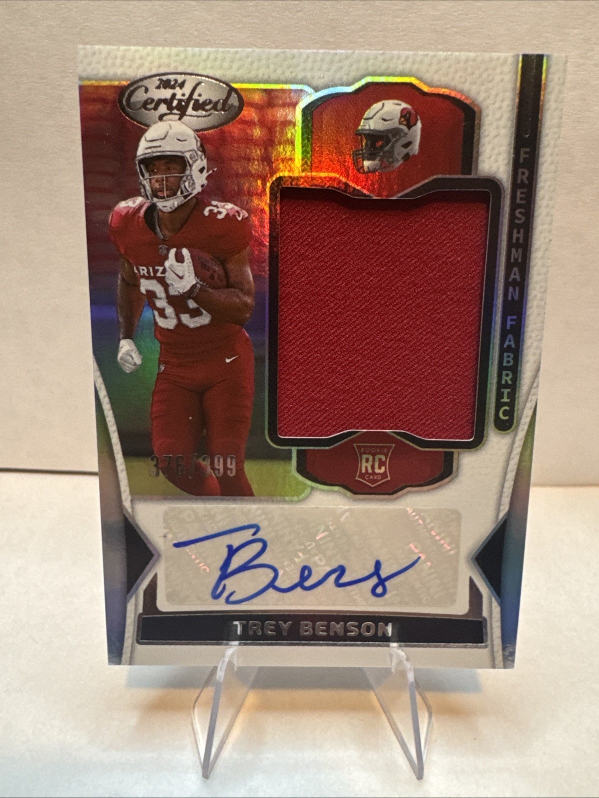 2024 Certified - Freshman Fabric Mirror Signatures Trey Benson #FMS-TBN /399