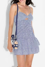 NEW Wild Fable Women's Gameday Smocked Mini Skater Dress Plus Size 3X