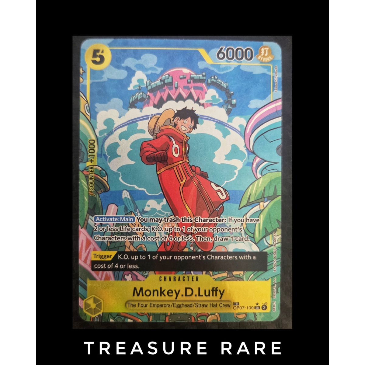 Monkey.D.Luffy Treasure Rare Foil Two Legends One Piece TCG | eBay