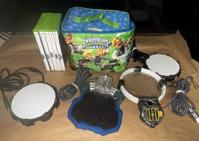 Lot Of 5 Xbox 360 Skylanders Games 4 Portals & Case Titanium Portal Imaginators