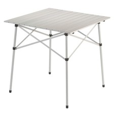 Mesa Plegable Exterior Coleman | Mesa de Camping Aluminio Ultra Compacta, Blanca