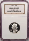 1956 Proof Washington Quarter 25C, NGC PF68* STAR CAMEO, Gem Proof Eye Appeal