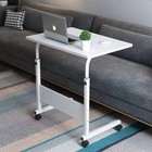 Mobile Laptop Desk Adjustable Tray Table Portable Side Table Computer Stand