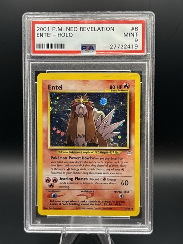 Entei (Unlimited) graded PSA 9 for sale on eBay