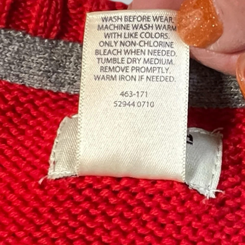 Suéter OshKosh B'gosh Niños Rojo Invierno Tejido Tren Vacaciones Navidad Talla 7 Foto 4 de 4