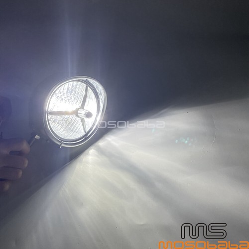 4.5" Headlight Fog Trim Lights Lamp Chrome For Harley FLHTCUSE FLHSE Road Glide - Bild 9 von 9