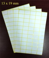  (13mm x 19 mm)  White Colour Pack 220 pcs Self Adhesive Sticky Labels Stickers