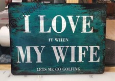 Funny GOLF SIGN, golf, golfer, mancave sign