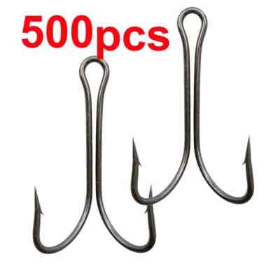 Double Fishing Hook Fly Tying Duple Hook Frog Lure Hook for Jig Bass Fish Hook