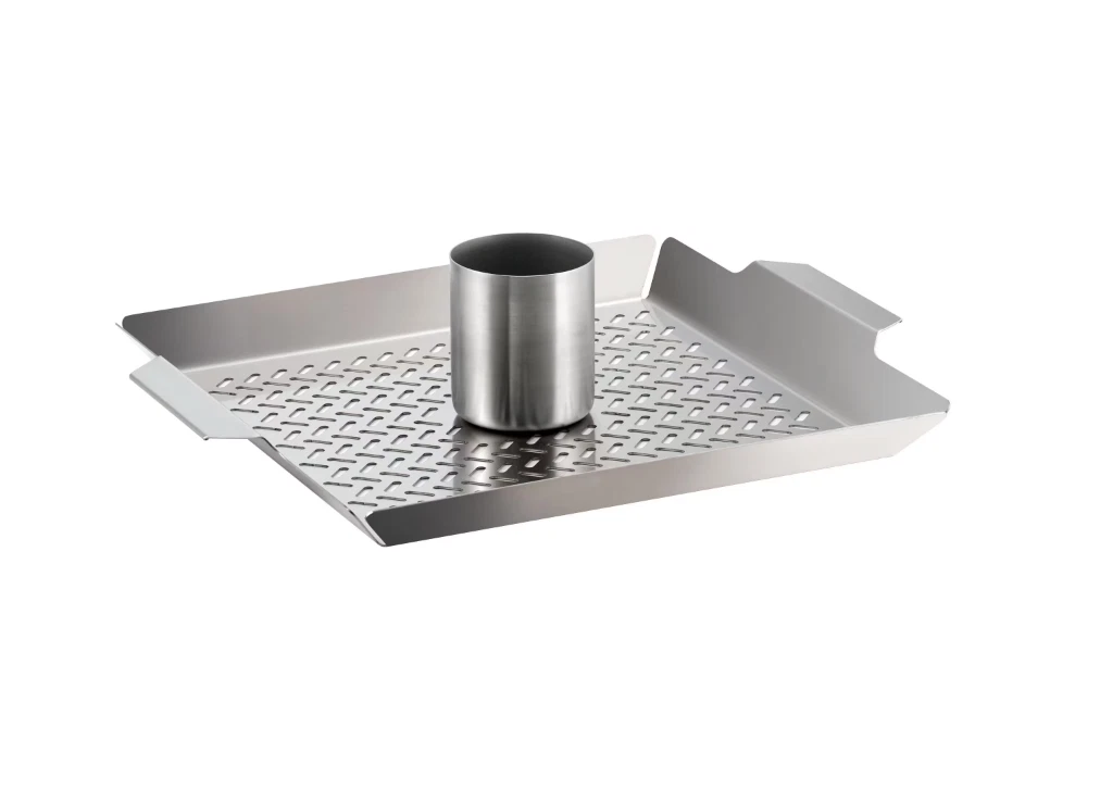 Tramontina Chicken Roaster Outdoor Stainless Steel Can Dishwasher-Safe Handles
