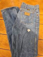 Vintage 90s Wrangler Blue Jeans Men s 31x34 Cowboy Cut Medium Wash USA Made 5