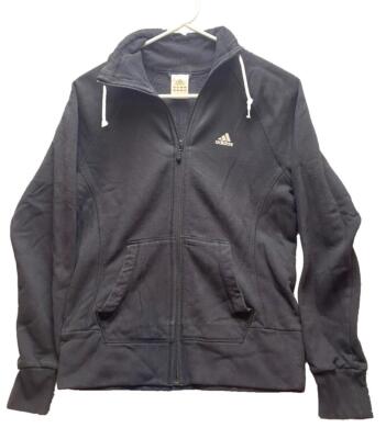 Adidas Jacket Adult Small Full Zip Spandex Three Stripes Logo Active Track Mens