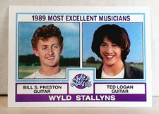 Wyld Stallyns: Custom-Designed Trading Card Bill and Ted Keanu Reeves
