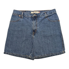 Vintage Y2K Levis 550 Mid Rise Relaxed Fit Jean Shorts Womens 12 31x6.5 Grunge