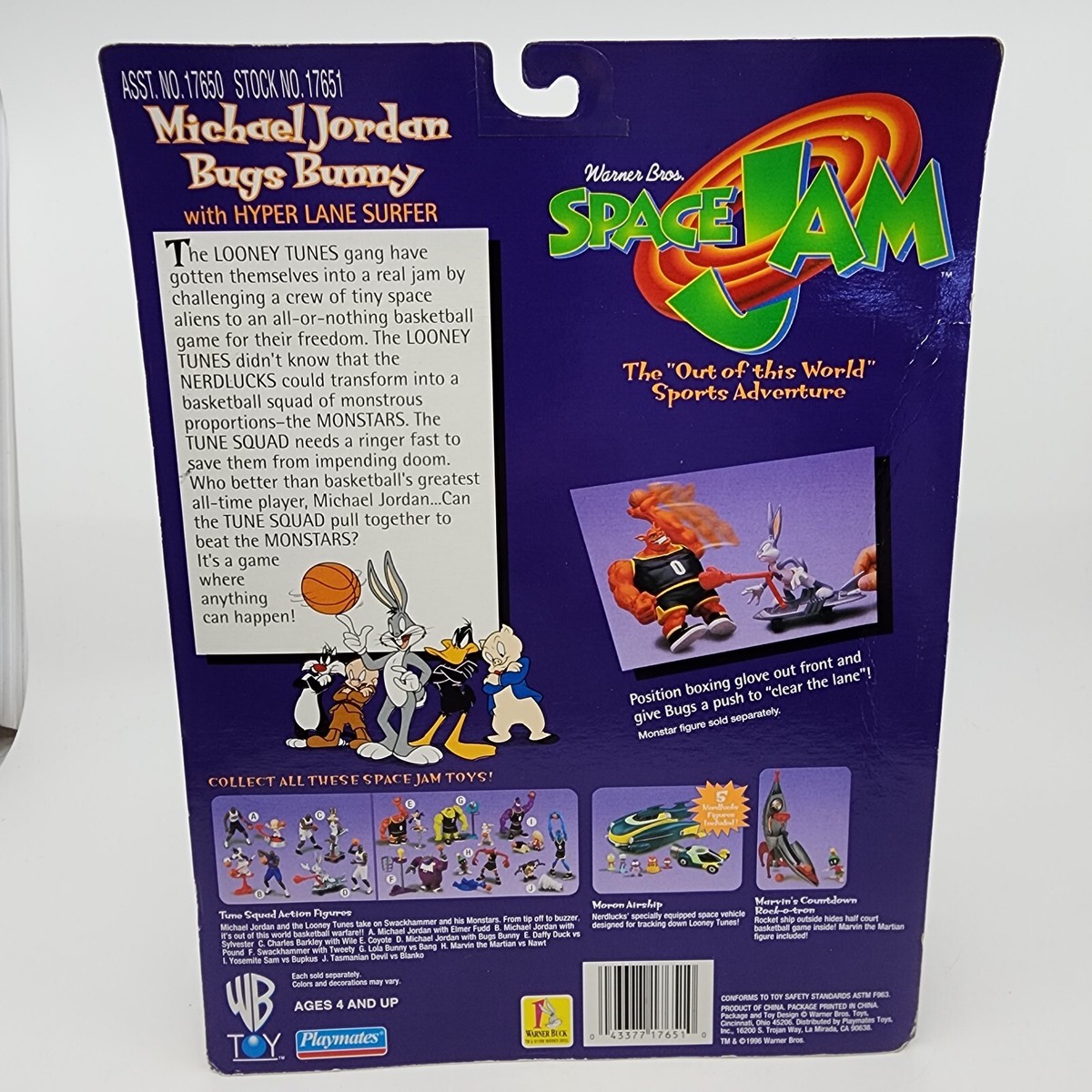 Space Jam Michael Jordan + Bugs Bunny AF Set New 1996 MOC | eBay