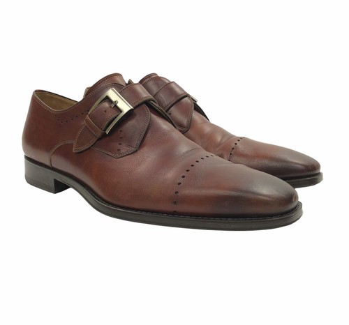 Magnanni Carey Cognac Single Monk Strap 