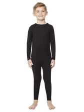 32 Degrees Heat Kids Thermal Set Black Long Sleeve Shirt Leggings Size Small 6/7