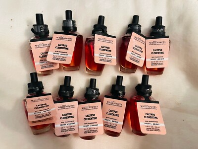 10 New Bath & Body Works Wallflowers Calypso Clementine  diffuser Refill Bulbs