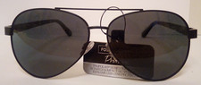 NWT Foster Grant TruPolar Flex Black Aviator Polarized Sunglasses