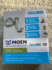 NEW Moen MY4803BN Tiffin Robe Hook, Metal, Brushed Nickel