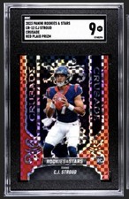 2023 Rookies & Stars CJ Stroud Crusade Red Plaid Prizm CR12 SGC Mint 9 Texans RC