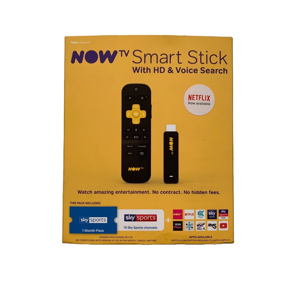 Entertainment Sky Sports On Now Tv Stick Smart Stick Sky