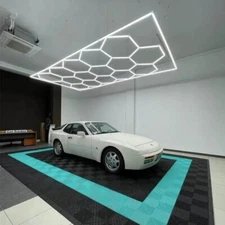 Workshop Detailing Light Commercial Led Car Showroom Hexagonal Ceiling Lighting