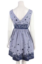 Robe Manoush Luxueuse En Perles Et Or Taille 36 (FR 40) - Coton Blanc, Longueur Genou, Neuf Sans étiquettes
