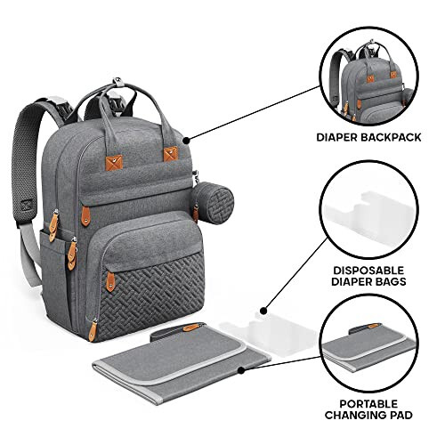 Versatile Diaper Travel and Tool Organizer Bag-image