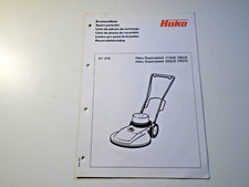 Ersatzteilliste Hako Superspeed 1100E 2000E (7602/3) Original Hako Hausdruckerei