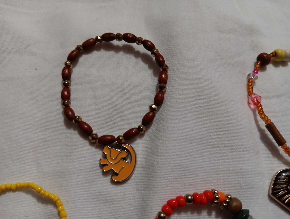 Disney The Lion King Bracelet Lot Of Simba Pumba Mufasa Stretch
