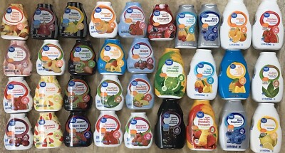 GREAT VALUE HUGE VARIETY PACK LOT LIQUID WATER FLAVOR ENHANCER DRINK MIX 